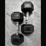 Rubber Hex Dumbbell (single)