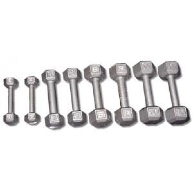 Metal hex dumbbells clearance