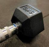 Rubber Hex Dumbbell (single)