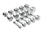 Chrome Dumbbells Set with rack 1kg -10kg Pairs