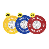 120kg Venom Competition Bumper Plate Package