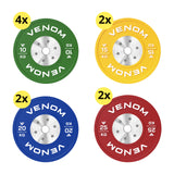 160kg Venom Competition Bumper Plate Package