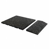20mm EPDM Rubber Gym Floor Tile Ramp Edge - 500mm