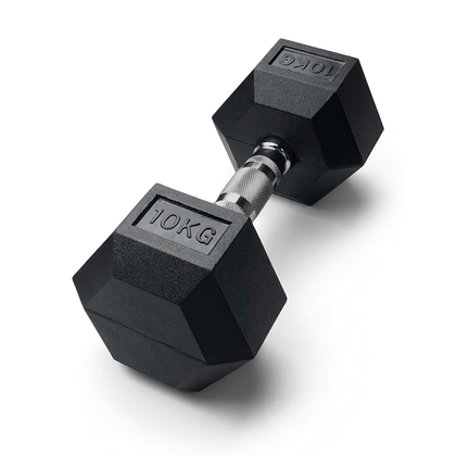 Rubber Hex Dumbbell (single)