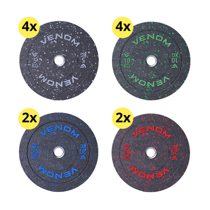 150kg Olympic Bumper Plate Package