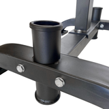 Olympic Bumper Plate Tree with Bar Storage