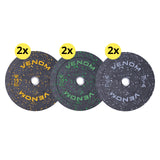 60kg Olympic Bumper Plate Package