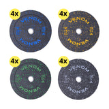 200kg Olympic Bumper Plate Package
