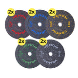 150kg Olympic Bumper Plate Package