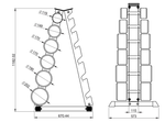 Venom A Frame Dumbbell Storage Rack (6 Pair)