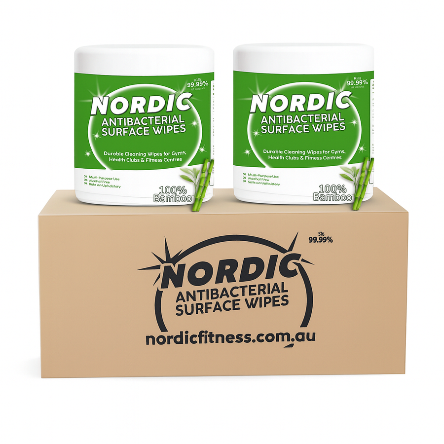 Bamboo Antibacterial Gym Wipes - 2x Rolls