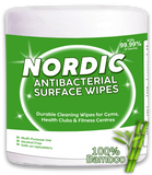 Antibacterial Gym Wipes (100% Bamboo) (40 Rolls)