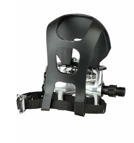 Bike Pedals SPD Pedal Set with Toe Cages Straps and Shoe