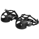 Spin Bike Pedals, SPD Pedal Set with Toe Cages, Straps and Shoe Hardware, 9/16