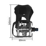 Spin Bike Pedals, SPD Pedal Set with Toe Cages, Straps and Shoe Hardware, 9/16