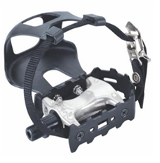 bike pedal with cage Spin Bike Pedal with Toe Cage- Pair