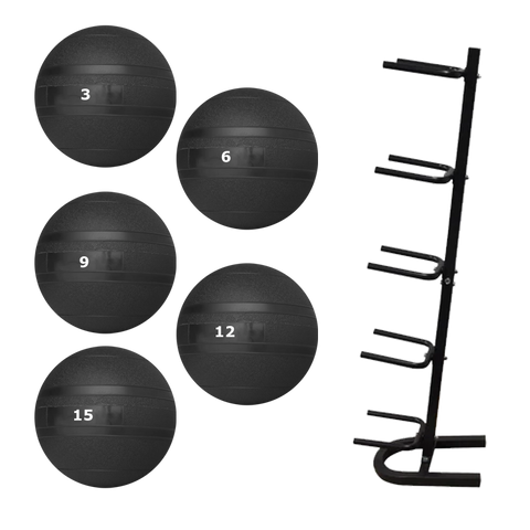 Slam Ball & Storage Rack Package (3kg - 15kg)