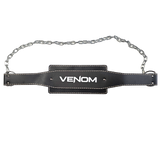 Venom Leather Dip Belt with Chain