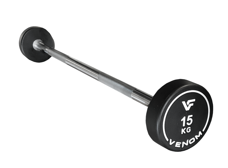 Venom Fixed Straight PU Barbell
