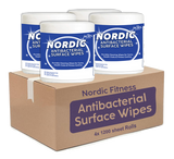 Economy Antibacterial Gym Wipes (Box of 4 Rolls)