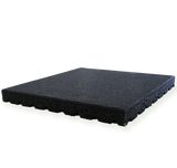 50mm Black Rubber Tile / Gym Mat (0.5m x 0.5m)