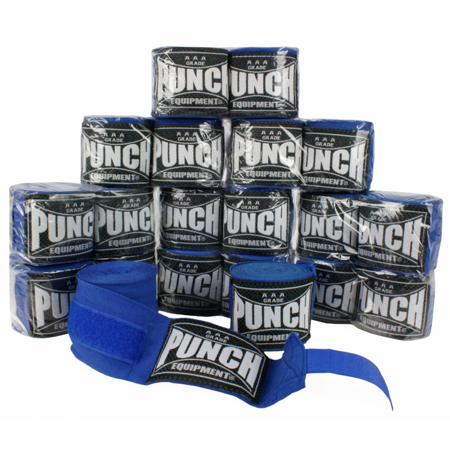 Punch AAA Bulk Stretch Boxing Hand Wraps Pack (10 x 4m pairs)