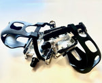 Spin Bike Pedals With Toe Cage And Strap 9/16"