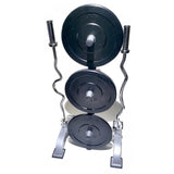 Olympic Bumper Plate Rack with Bar Storage (3 Tier) (50mm)