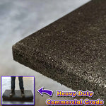 15mm Black Rubber Tile / Gym Mat (Commercial Grade High Density) (1m x 1m)