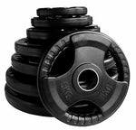 Olympic Black Rubber Coated Plate with Handles (50mm)